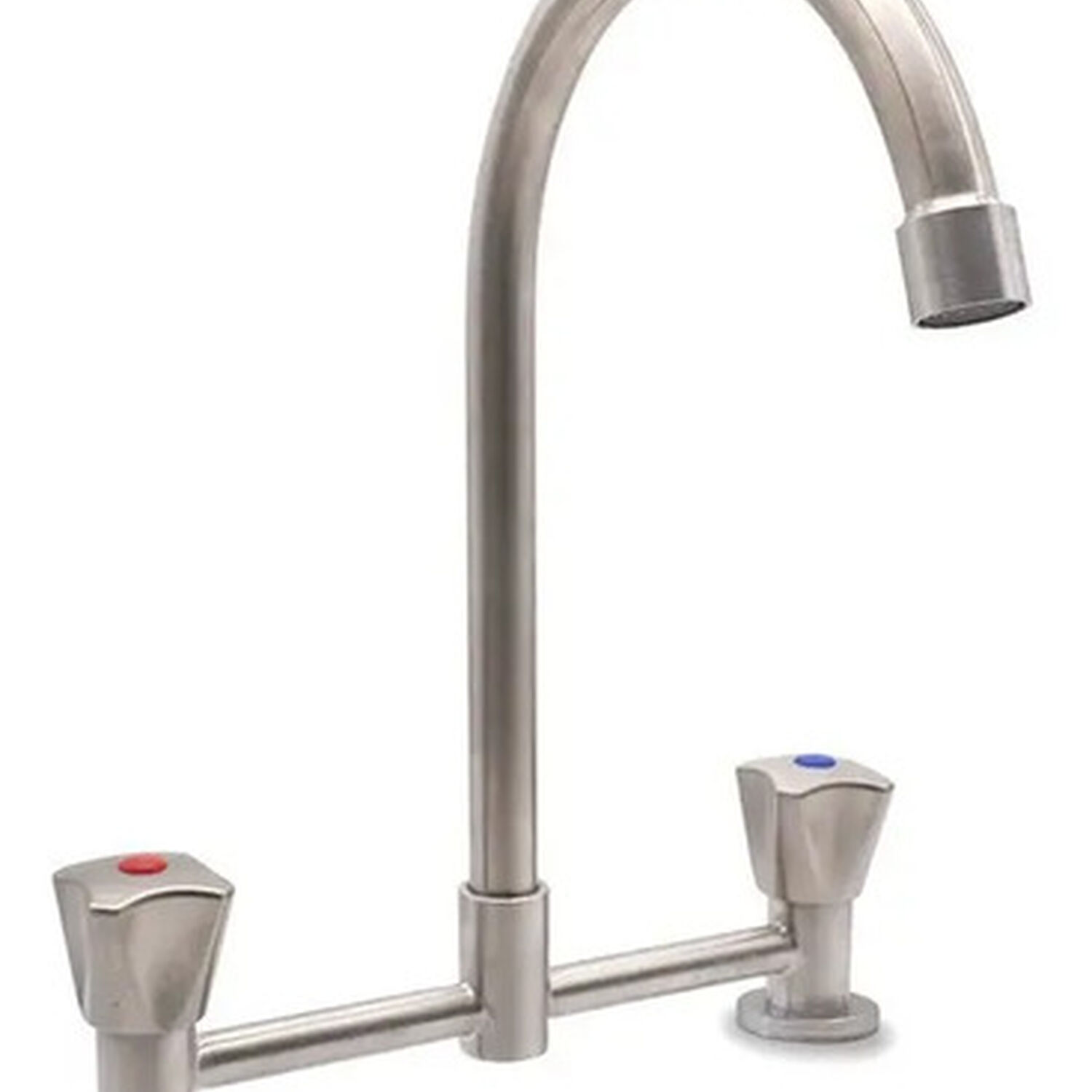 Combinaci&oacute;n Grifo Llave Doble Para Lavaplatos Fregadero Modelo Delia Marca Stretto image number 1.0