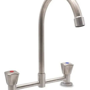Combinaci&oacute;n Grifo Llave Doble Para Lavaplatos Fregadero Modelo Delia Marca Stretto