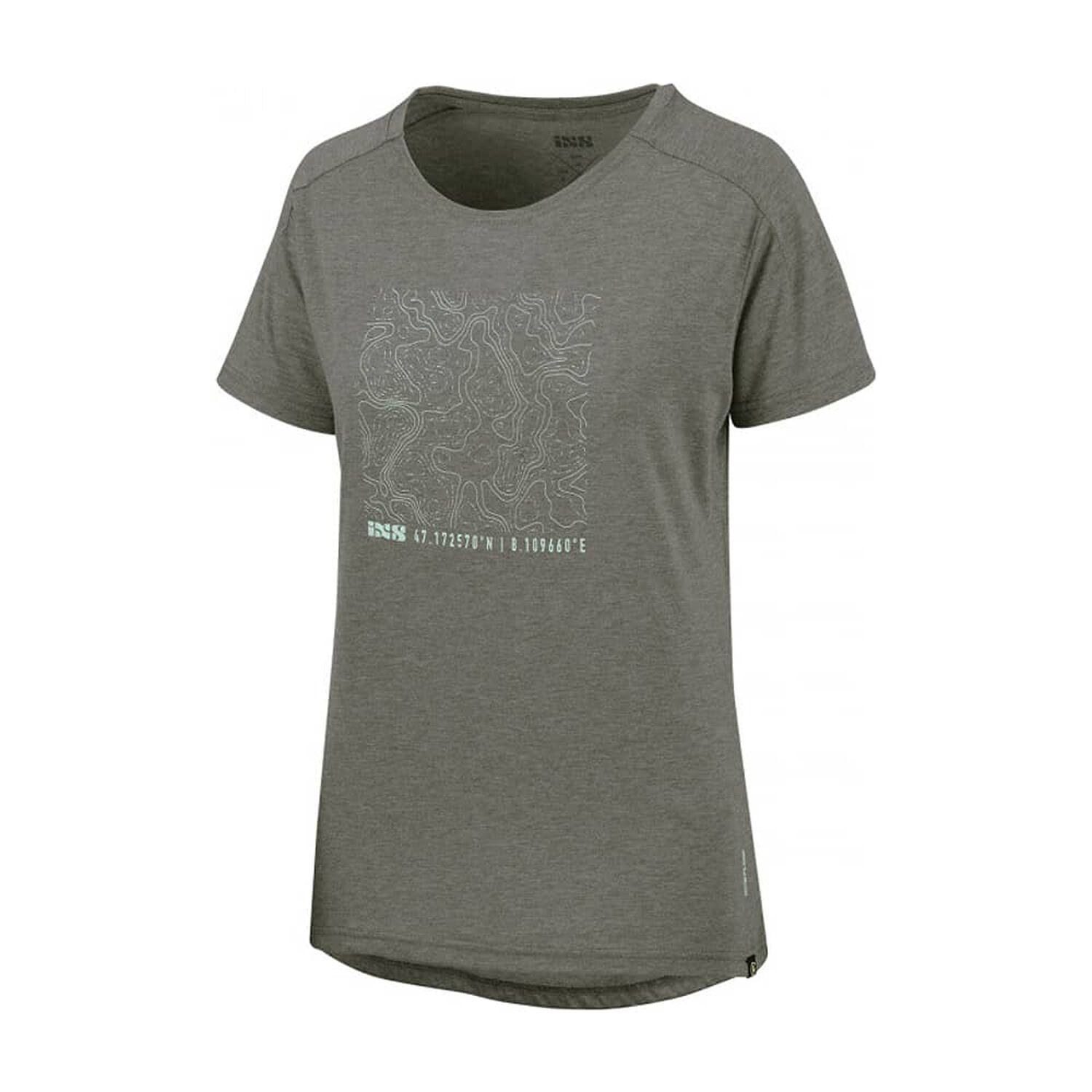 Polera Ixs Mujer Flow Tech Contour Grafito L image number 0.0