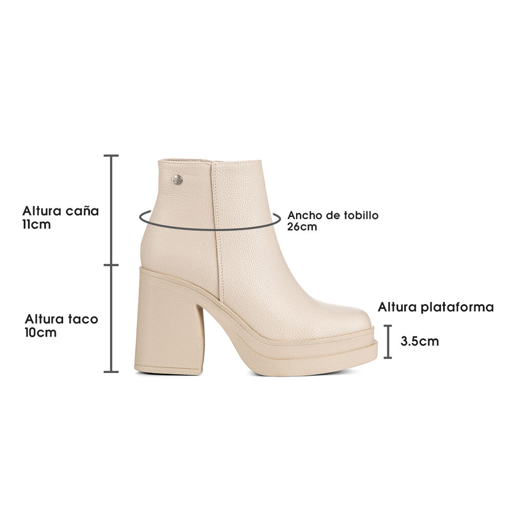 Botin Beige Casual Mujer Weide Czy572 image number 6.0