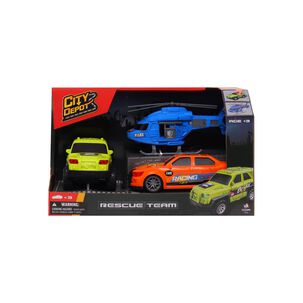Set De 3 Vehículos De Rescate Happy Line