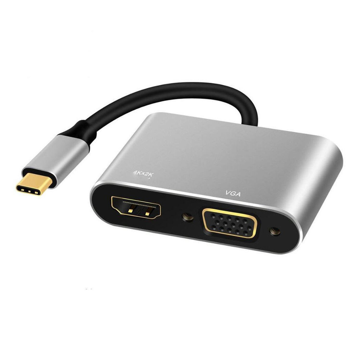 Hub Adaptador 4 En 1 Type-c A Hdmi 4k + Vga + Usb 3.0+ Usb C image number 8.0