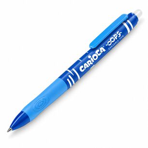 Bol&iacute;grafo Borrable Carioca Oops Azul Retr&aacute;ctil - Ps