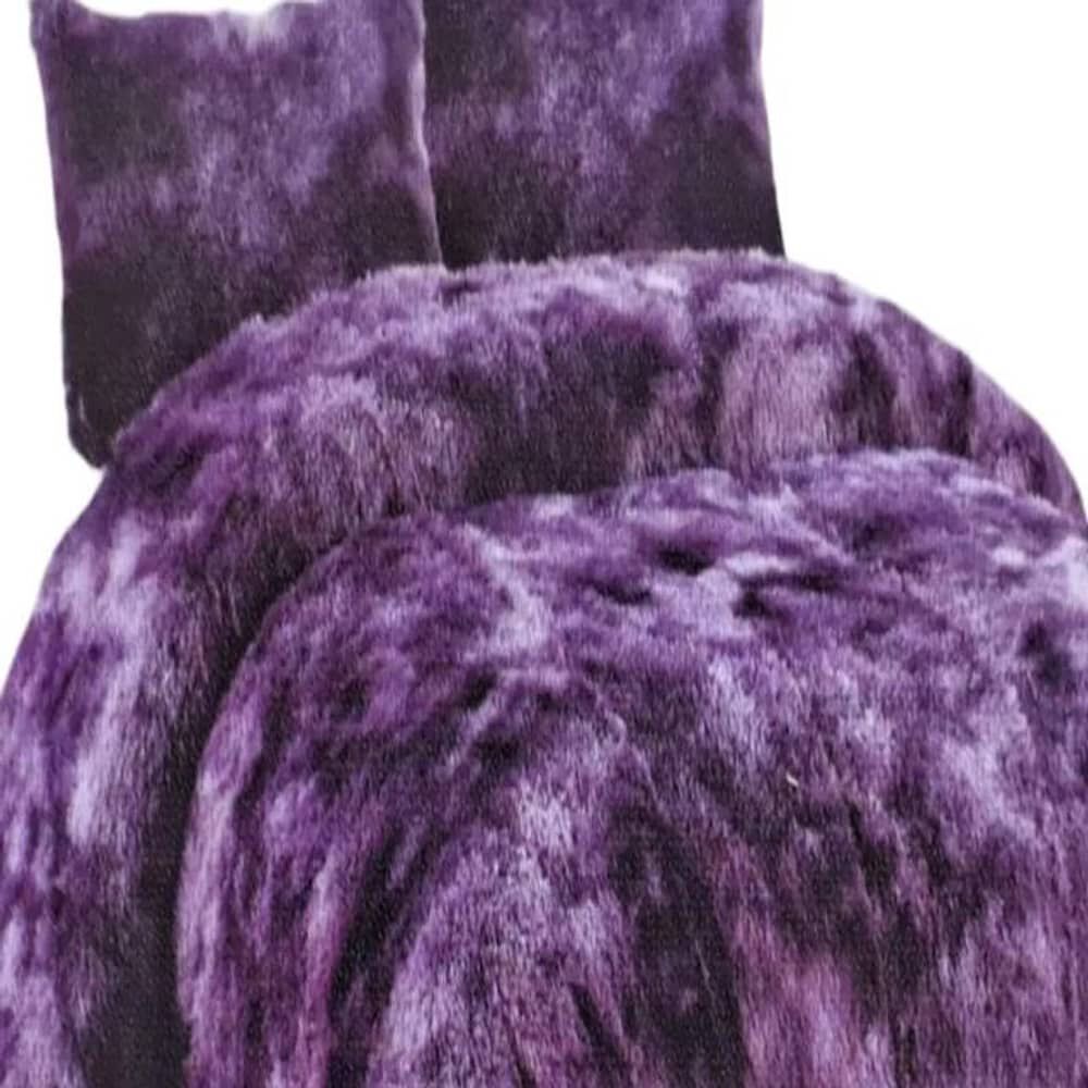 Cobertor Plush Peludo King 2 Plazas Morado image number 2.0