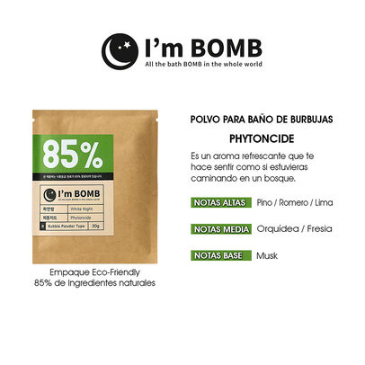 Burbujas De Ba&ntilde;o En Polvo Phytoncide 30g Im Bomb
