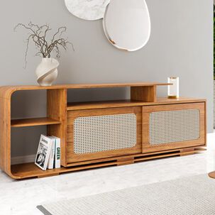Rack Tv Riviera Color Miel 75" (72 X 40 X 180, 5 Cm)