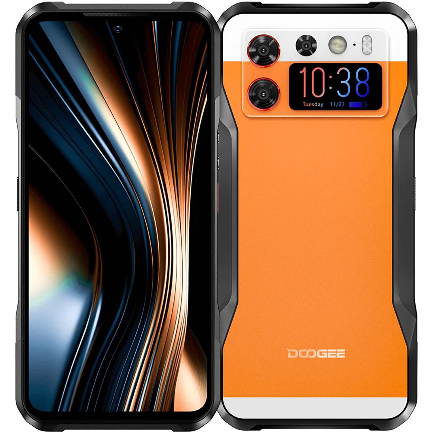 Celular Rugged Doogee V20s Resistente A Golpes, Polvo, Humedad Y Agua / C&aacute;mara Con Visi&oacute;n Nocturna, Carcasa Soporte (regalo), Pantalla Amoled, Naranjo image number 0.0