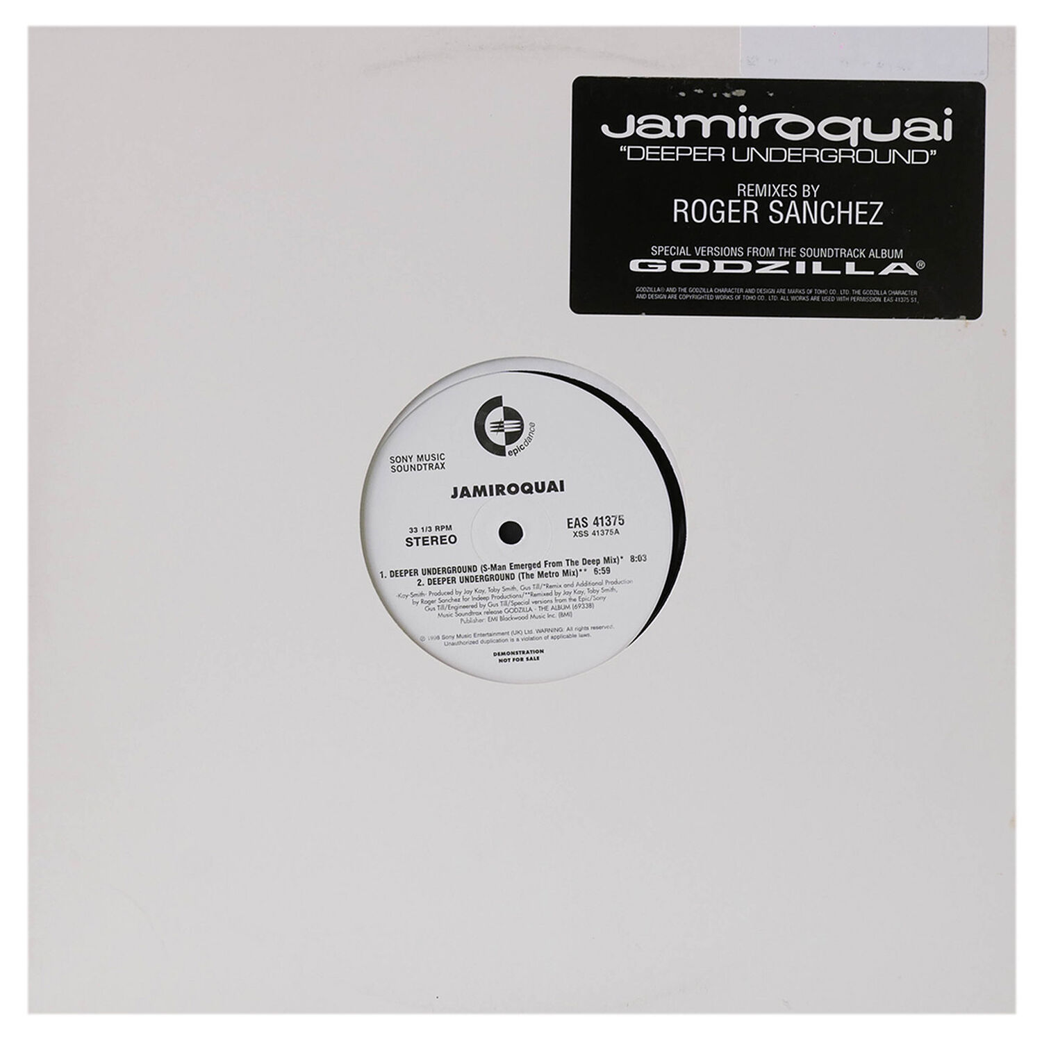 Jamiroquai - Deeper Underground | 12" Maxi Single Usado image number 0.0