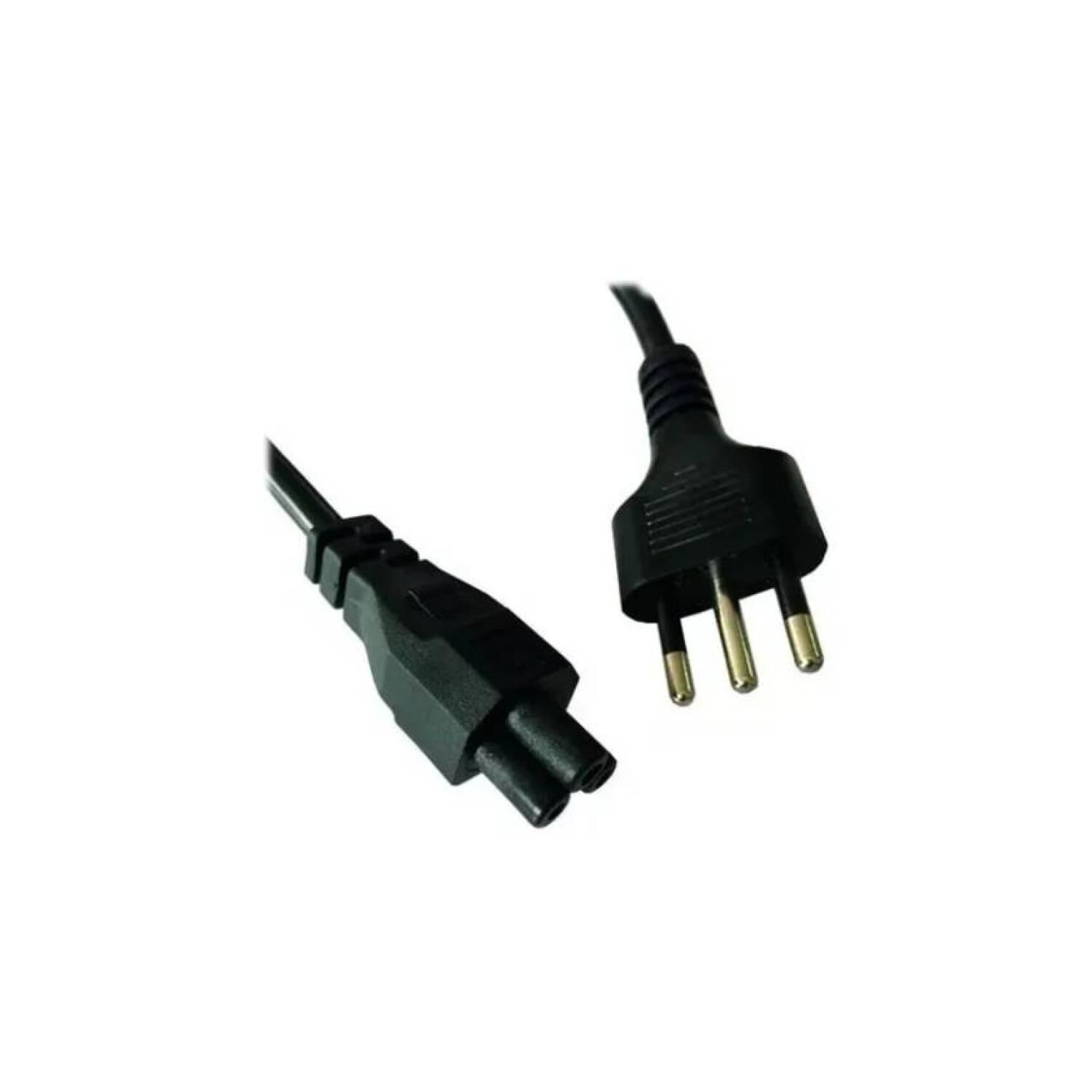 Cable De Poder Tipo Trebol 1.8 Mts Negro image number 3.0