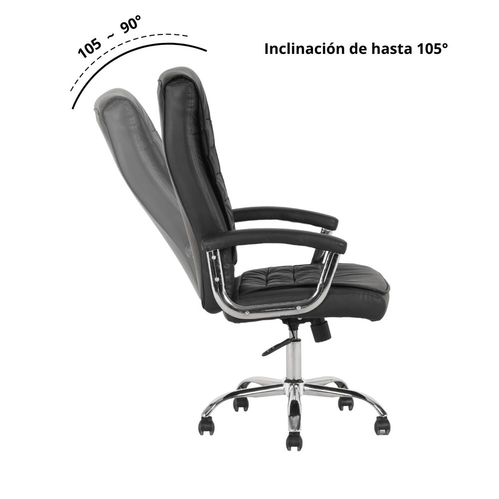 Sillon Gerencial Milano Negro image number 3.0