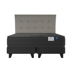 Cama Europea Flex Black Premium / 2 Plazas / Base Dividida