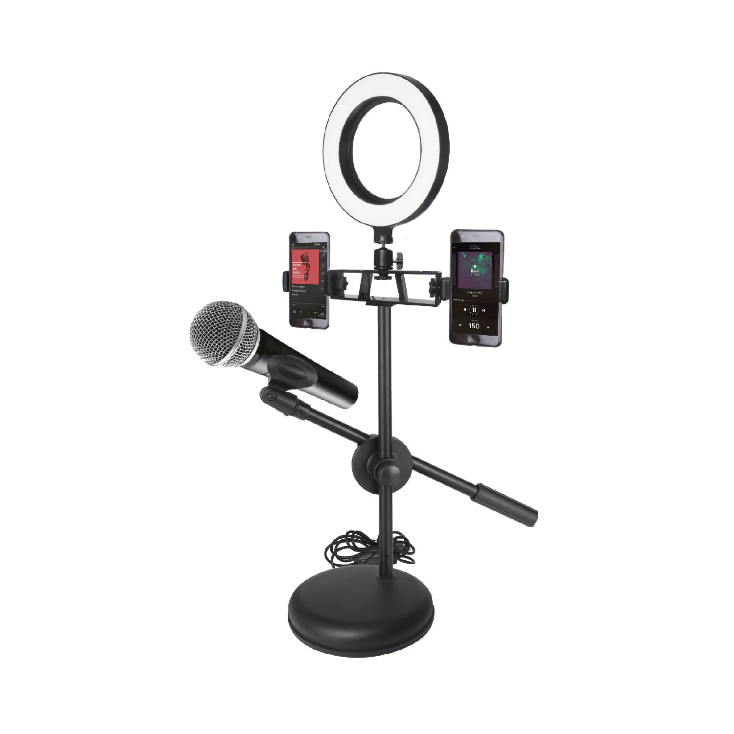 Soporte Para Micr&oacute;fono Y Celular Con Aro Led - Ps image number 0.0