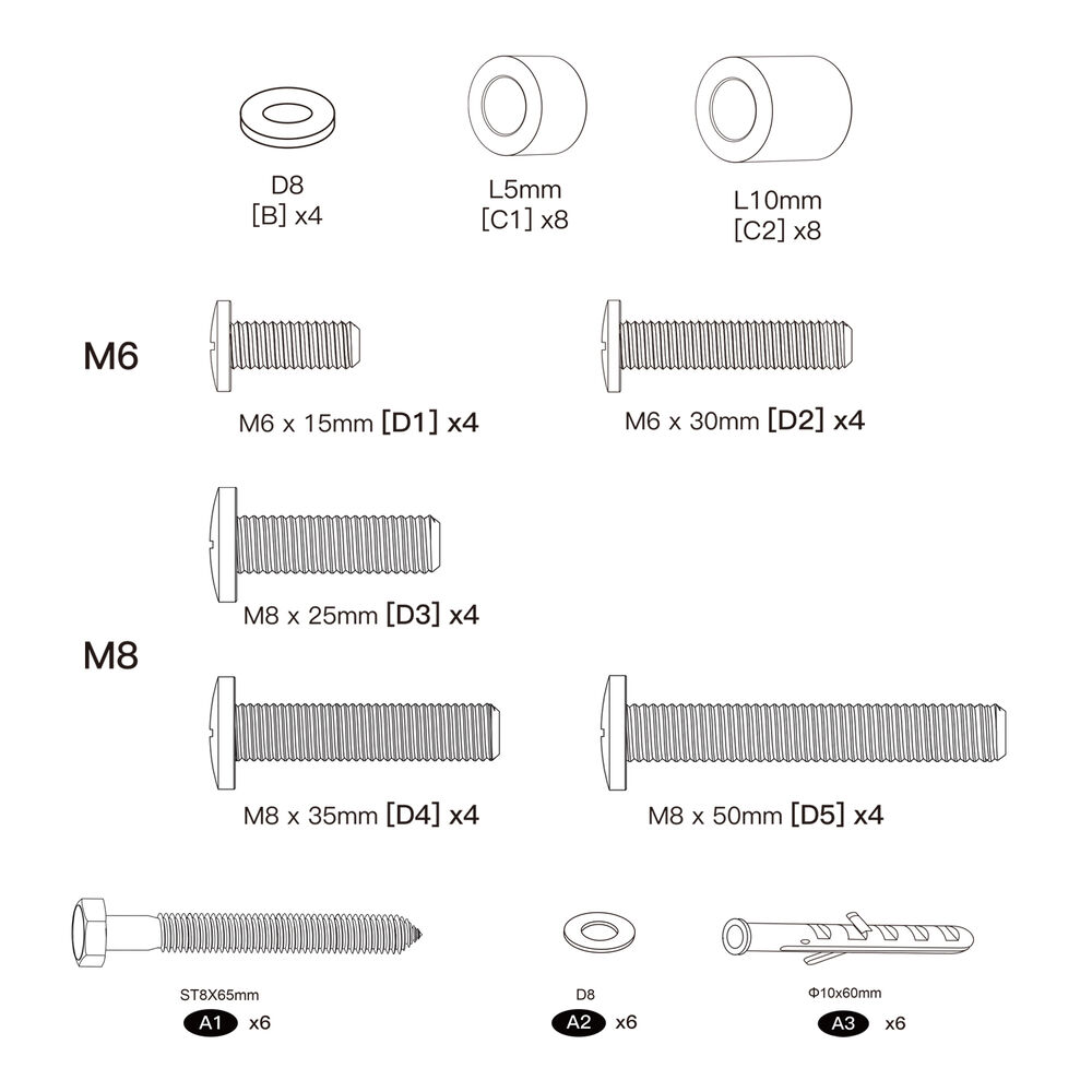 Soporte Tv Brazo Extra Largo De 1metro - 43" A 80" 50 Kg Brasforma image number 8.0