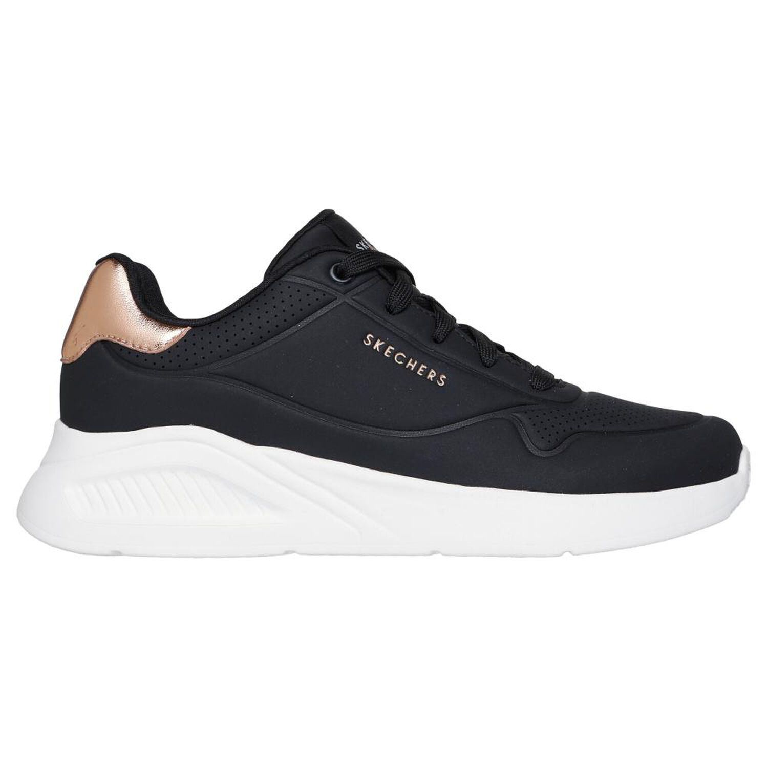 Zapatilla Urbana Mujer Skechers Uno Lite - Shimmer Along Blk image number 0.0