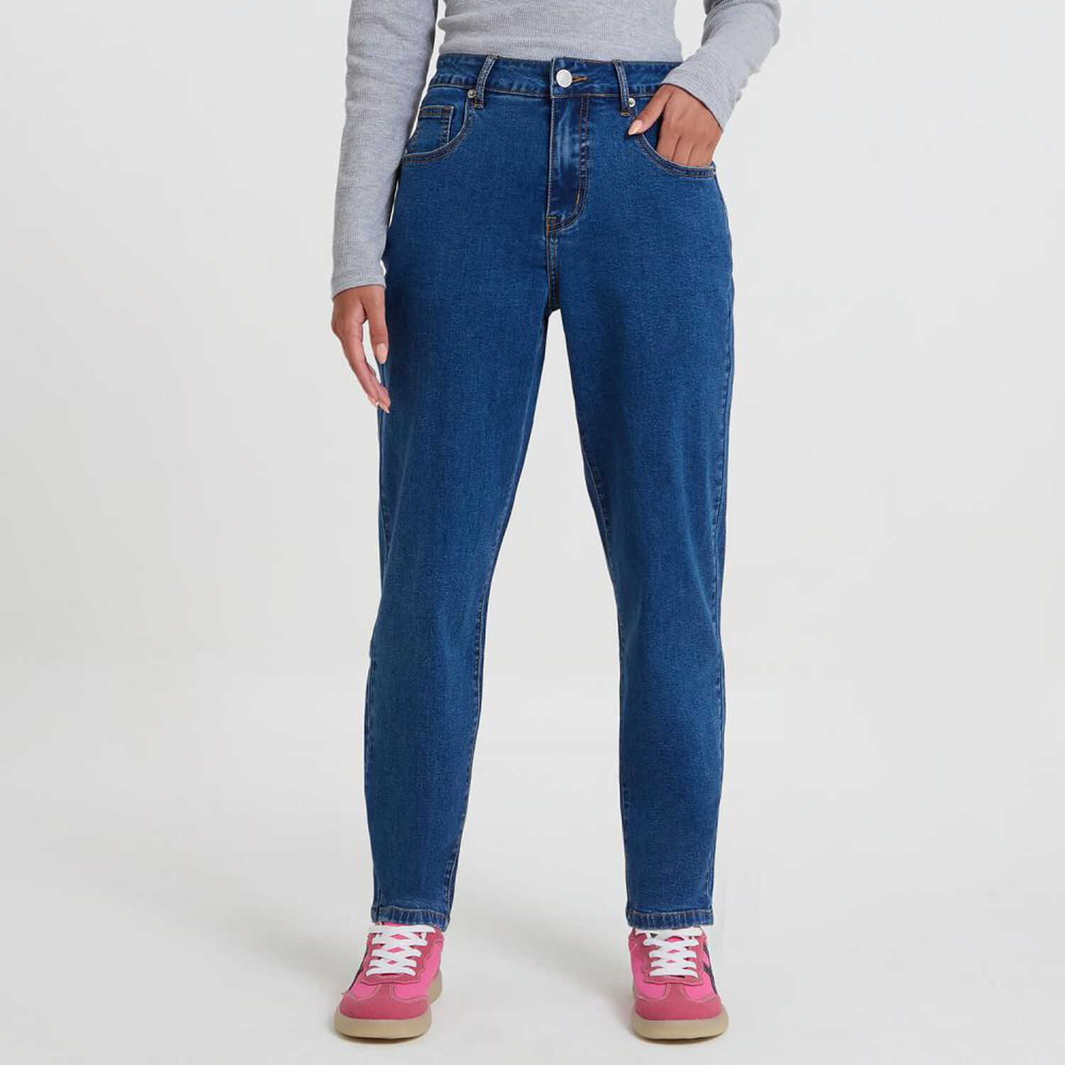 Jeans Tiro Medio Mom Mujer Freedom image number 0.0