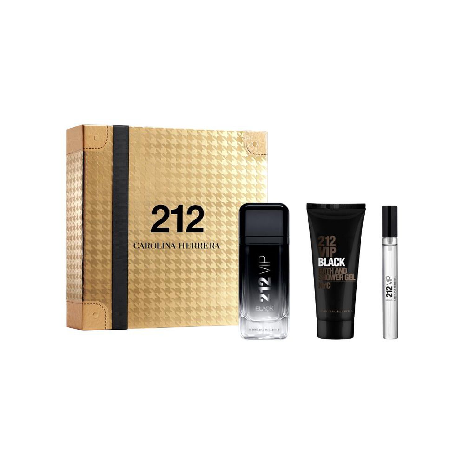 Set De Perfumer&iacute;a Carolina Herrera 212 Vip Black Edt 100 Ml + Shower Gel + Miniatura image number 0.0