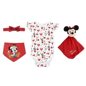 Set 4 Piezas Navidad Minnie Muerdago Niña 12-18m