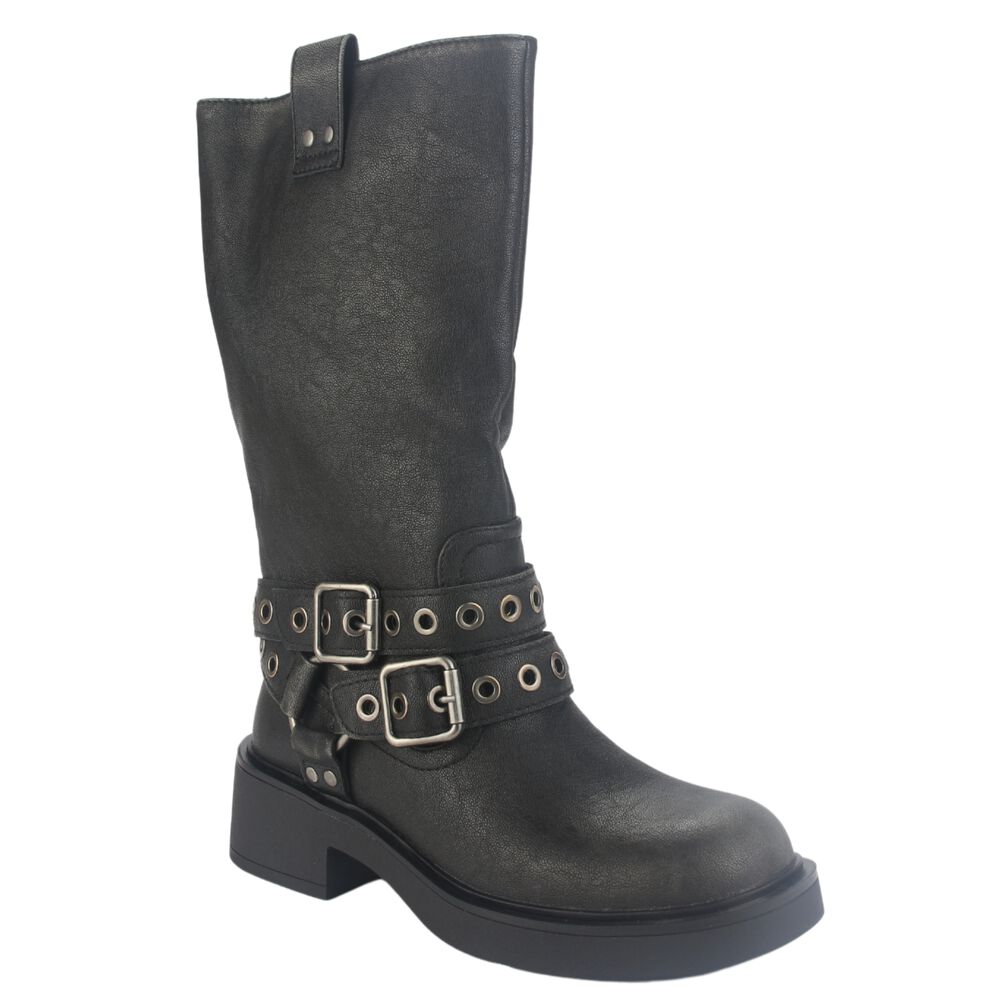 Botin Chalada Mujer Biker-6 Negro Casual image number 2.0