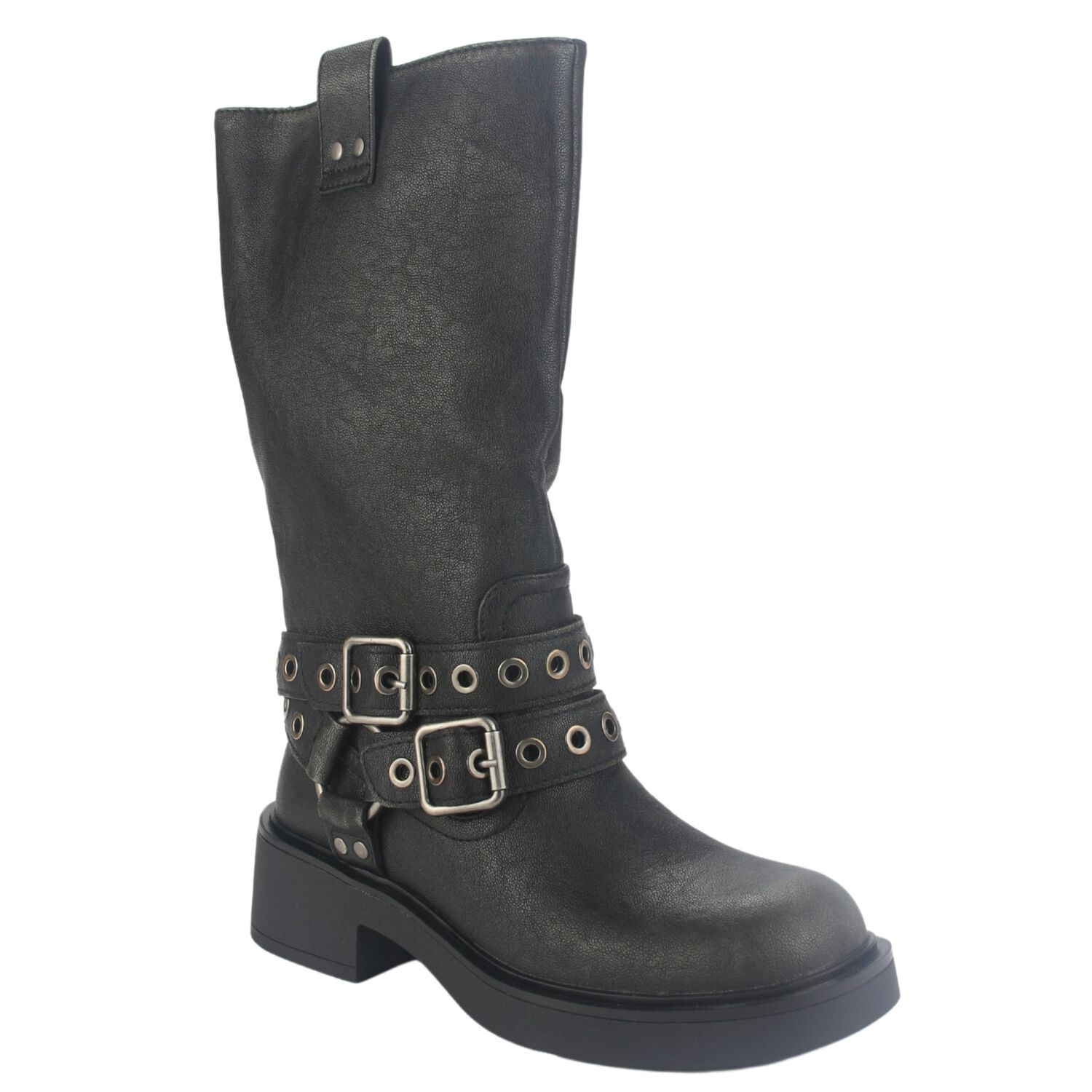 Botin Chalada Mujer Biker-6 Negro Casual image number 2.0
