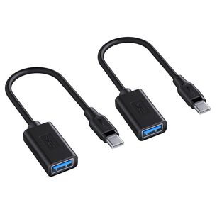 Aukey Adaptador Usb 3.1 Gen1 Tipo C A Usb 3.0 A/f Negro Cb-a26
