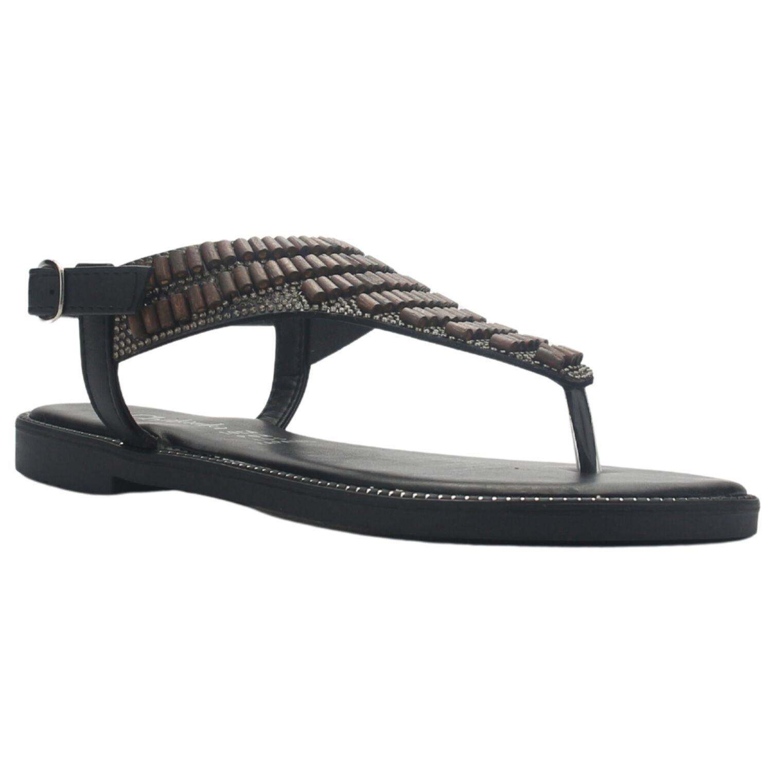 Sandalia Mujer Casual Negro Chalada Buckel-5 image number 2.0