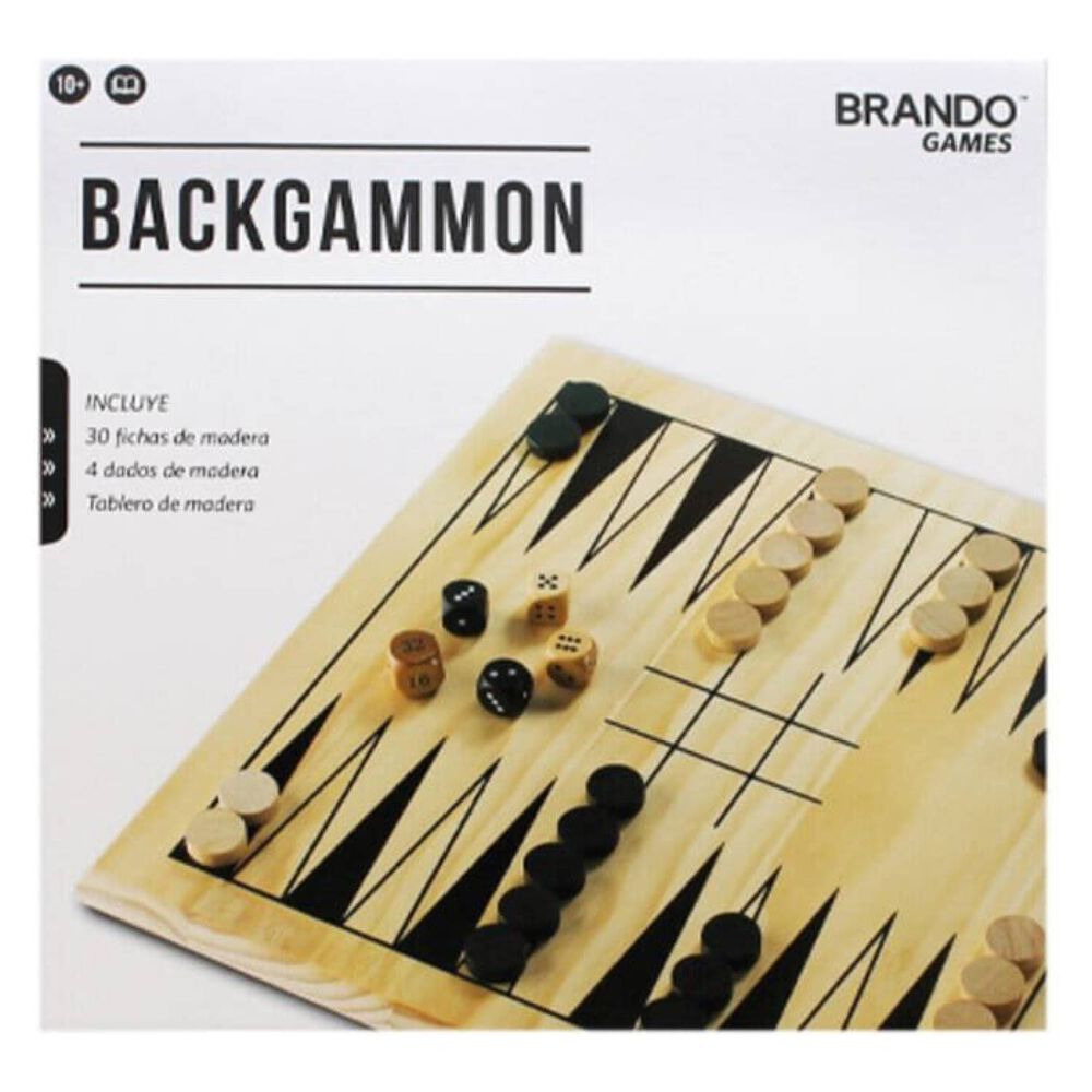 Juego De Mesa Portátil Backgammon Brando image number 0.0