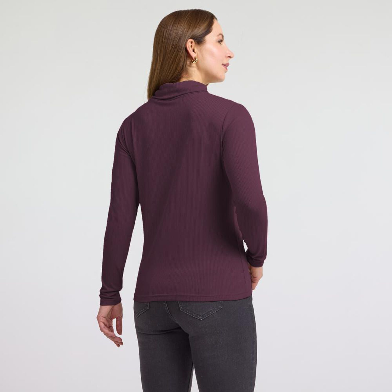 Polera Rib Manga Larga Cuello Beatle Mujer Geeps image number 1.0