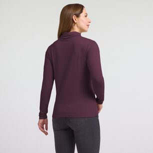 Polera Rib Manga Larga Cuello Beatle Mujer Geeps
