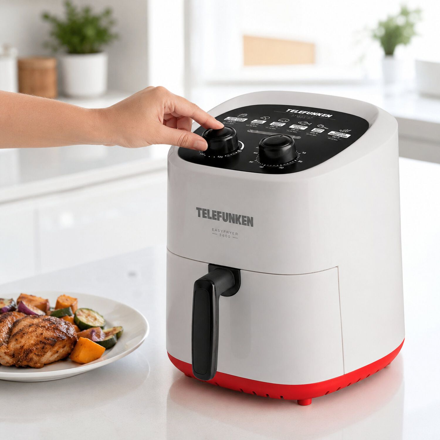 Freidora De Aire Telefunken 1400w Easyfryer 3.6 Lt 200&deg; Max image number 8.0