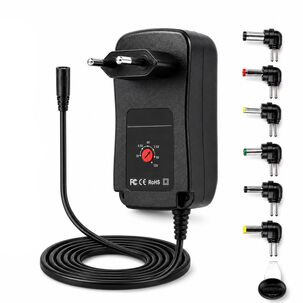 Transformador 12v Regulables 1.2a / 15w + 6 Plug Universales
