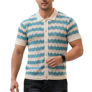 Camisa Tejida Hombre Wave