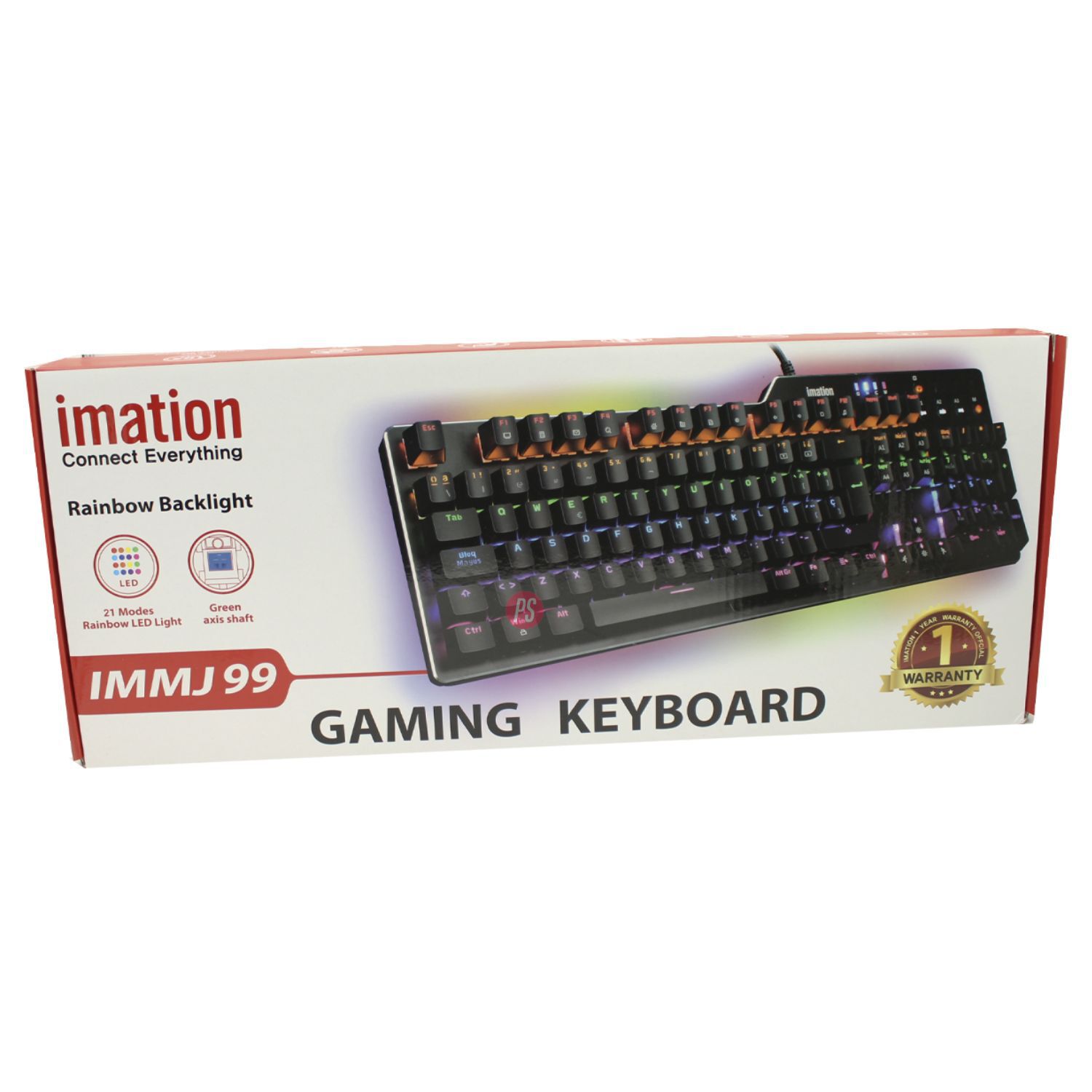 Teclado Mec&aacute;nico Imation Imj99 Rainbow Led - Ps image number 3.0
