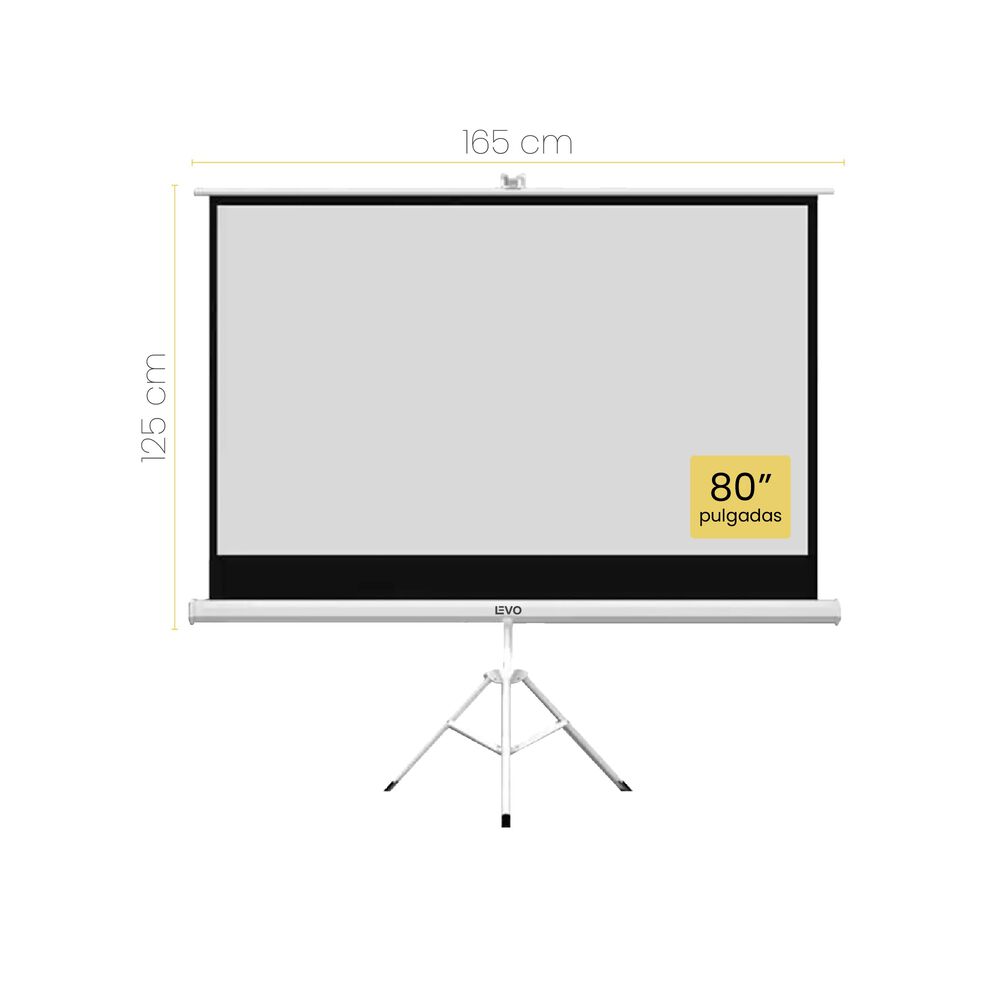 Proyector Port&aacute;til Lumix 9000lm + Tel&oacute;n 80" Levo image number 6.0