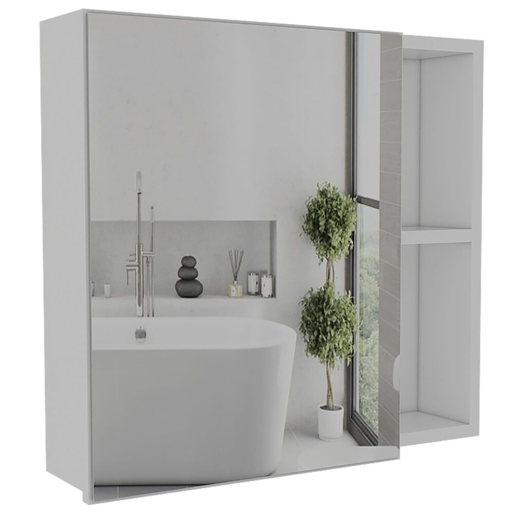 Botiquin De Ba&ntilde;o 1 Puerta 47.3x50x12.2 Cm Blanco image number 0.0