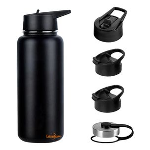 Botella Agua Térmica Acero Inoxidable 1000ml 4 Tapas