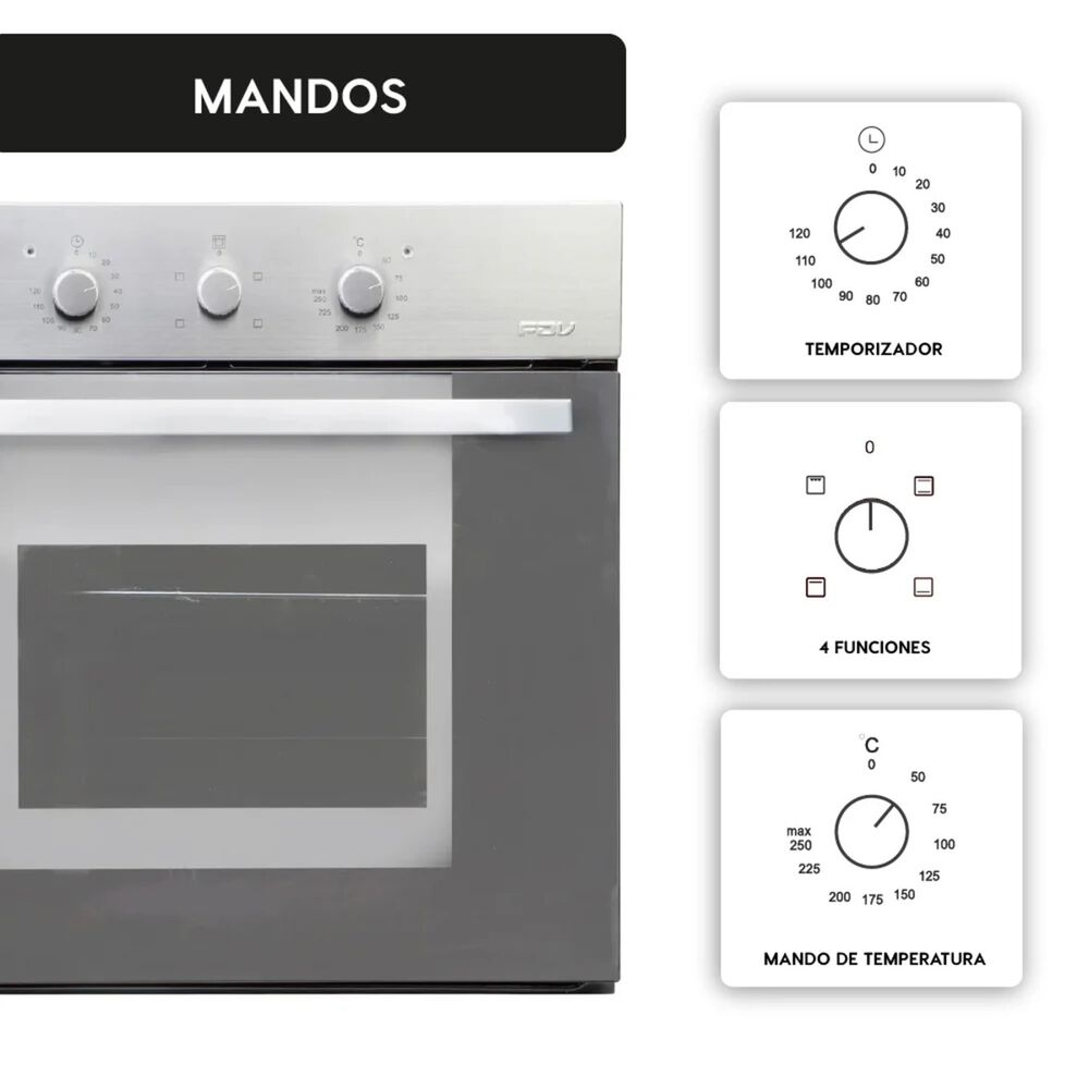 Horno Empotrado Elegance Iii Con Grill 60 Lts Fdv image number 13.0