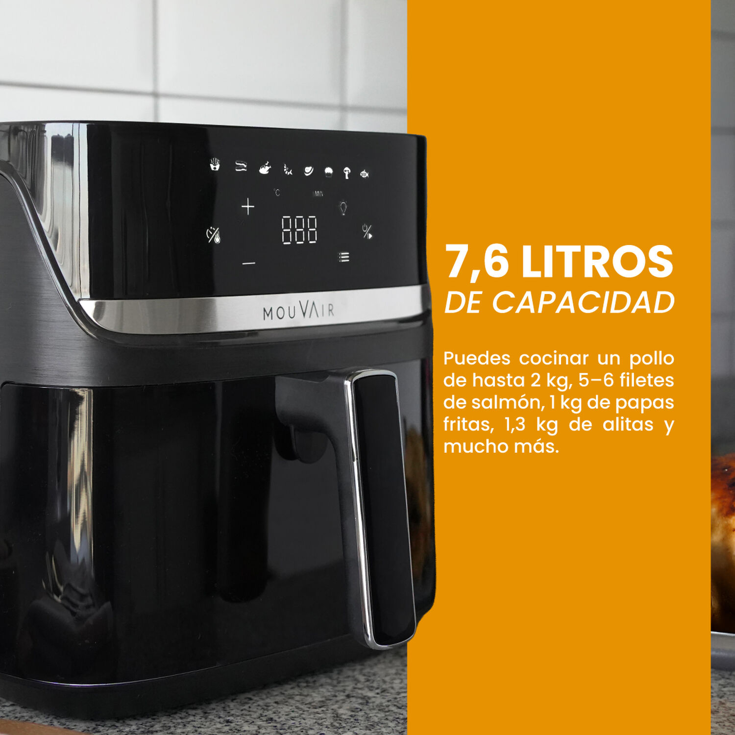 Freidora De Aire 7,6l Mouvair Supreme image number 3.0