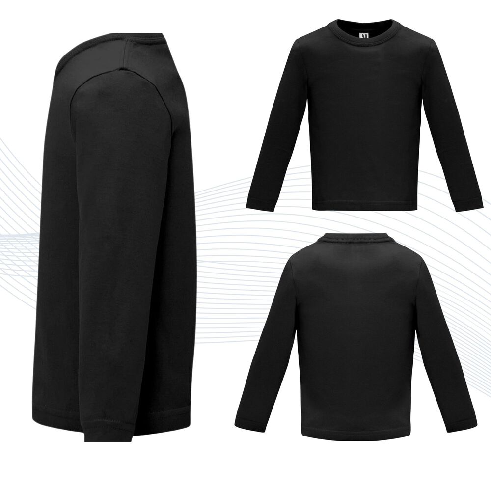 Pack 6 Camisetas Bamb&uacute; Primera Capa Ni&ntilde;o Cuello Redondo Manga Larga image number 5.0