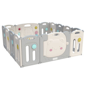 Corral Didáctico De Juegos Plegable Kiddy Grey