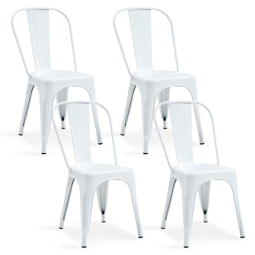 Pack De 4 Silla Metal Tolixblanco image number 0.0