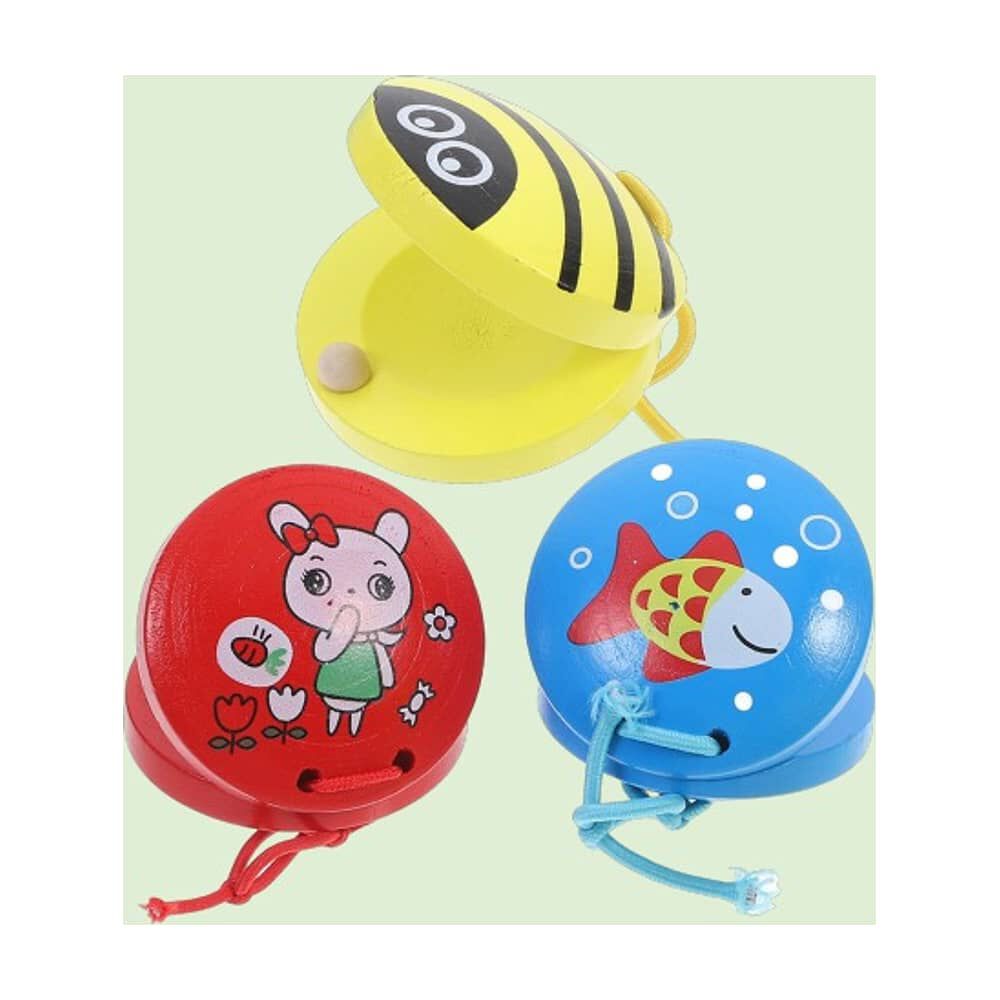 Set 2 Juguete Musical De Casta&ntilde;uelas De Madera image number 2.0