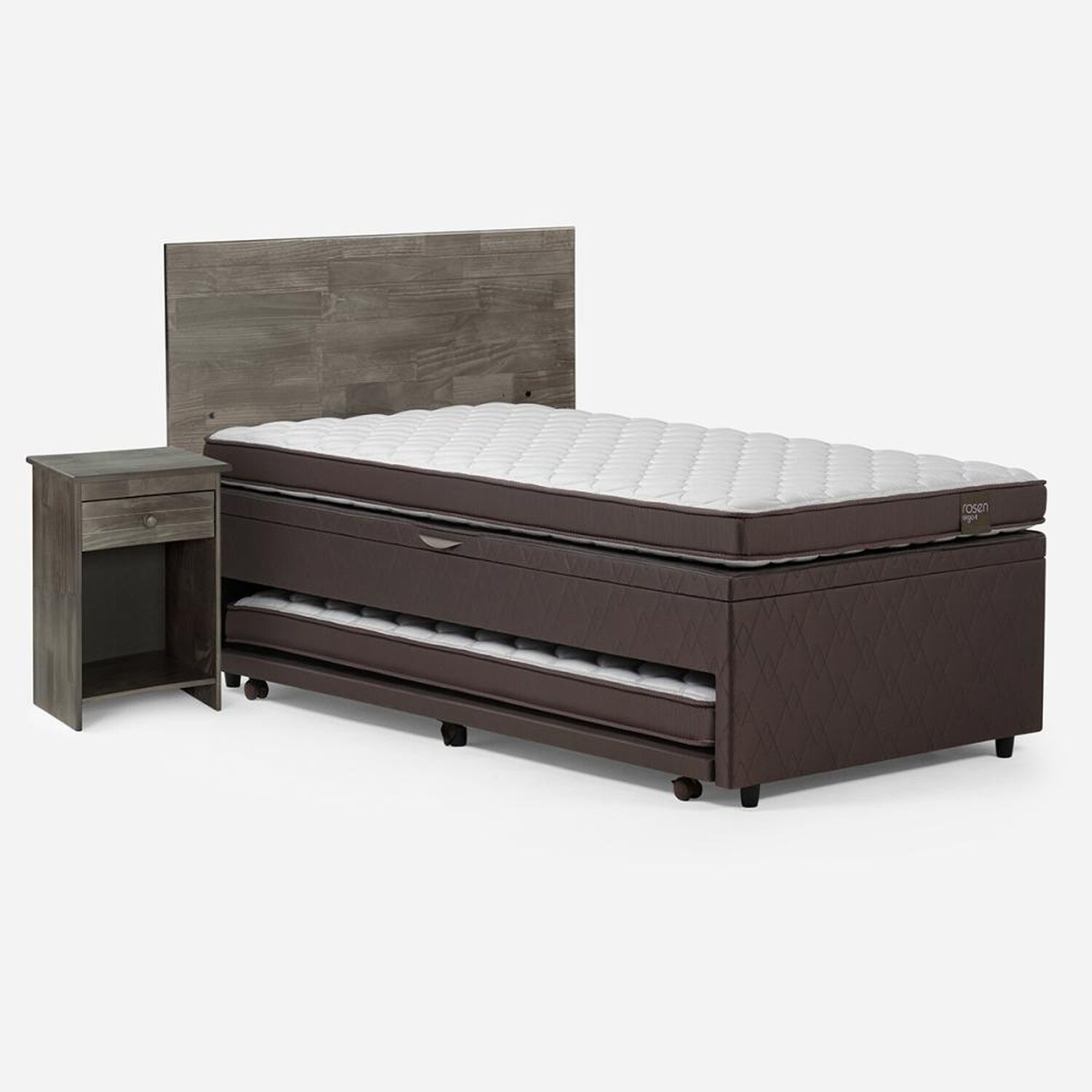 Bed Boxet Rosen Ergo T / 1.5 Plazas + Set de Maderas Tabor Tabor Grafito image number 0.0