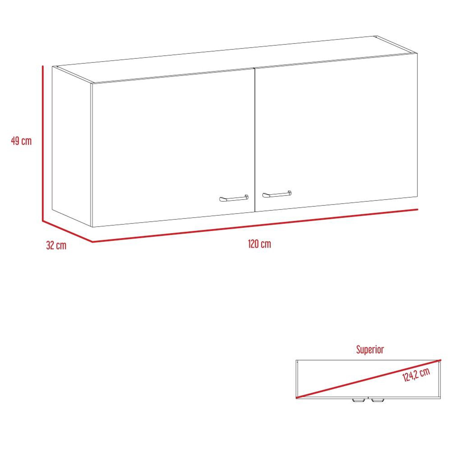 Mueble Superior Tuhome Napoles / 2 Puertas image number 1.0