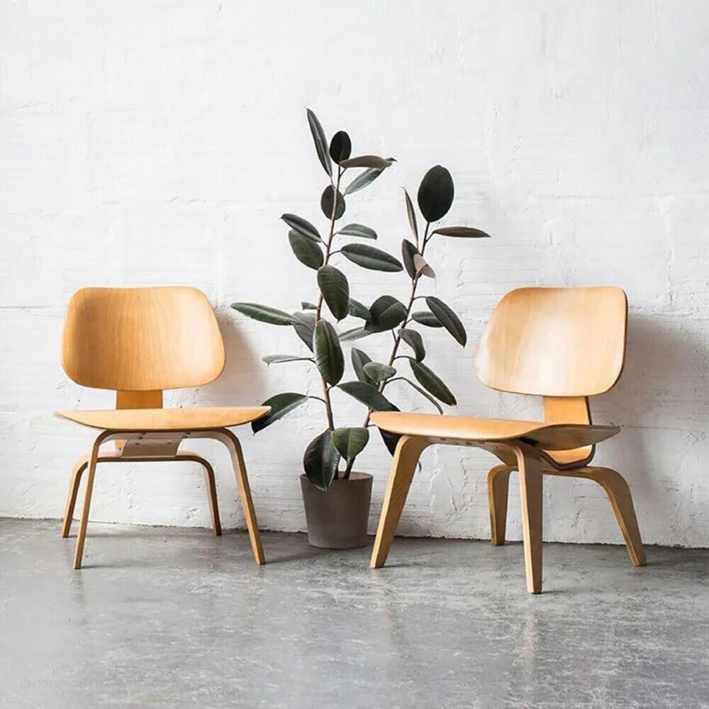 Silla Estilo Eames Madera Natural image number 3.0