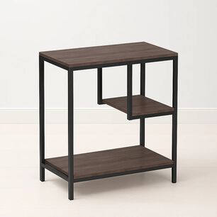 Mesa Auxiliar De 3 Niveles Con Estantes Abiertos 60x40x67