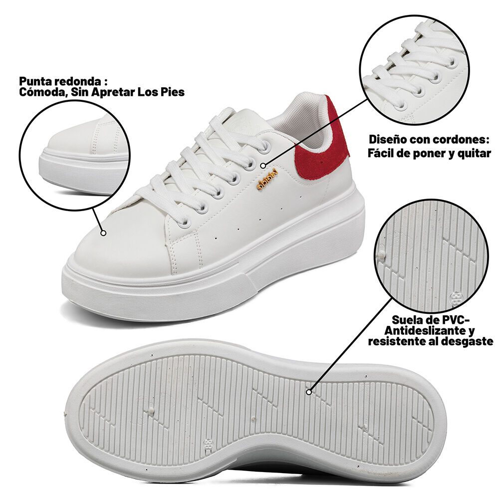 Zapatilla Urbana Plataforma Confort Mujer Weide Lt211 image number 4.0