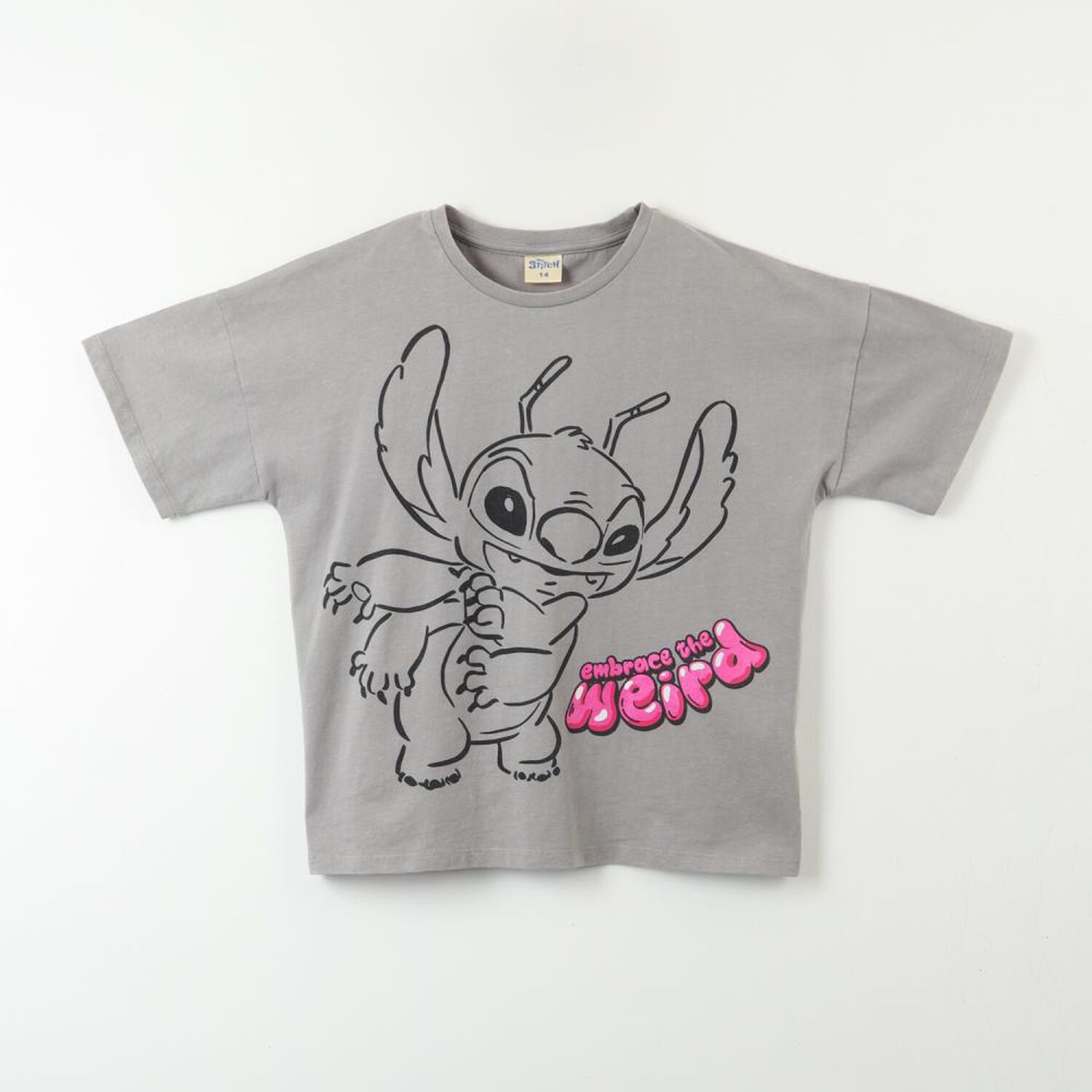 Polera Mc Teena Acid Wash Lilo & Stitch image number 0.0