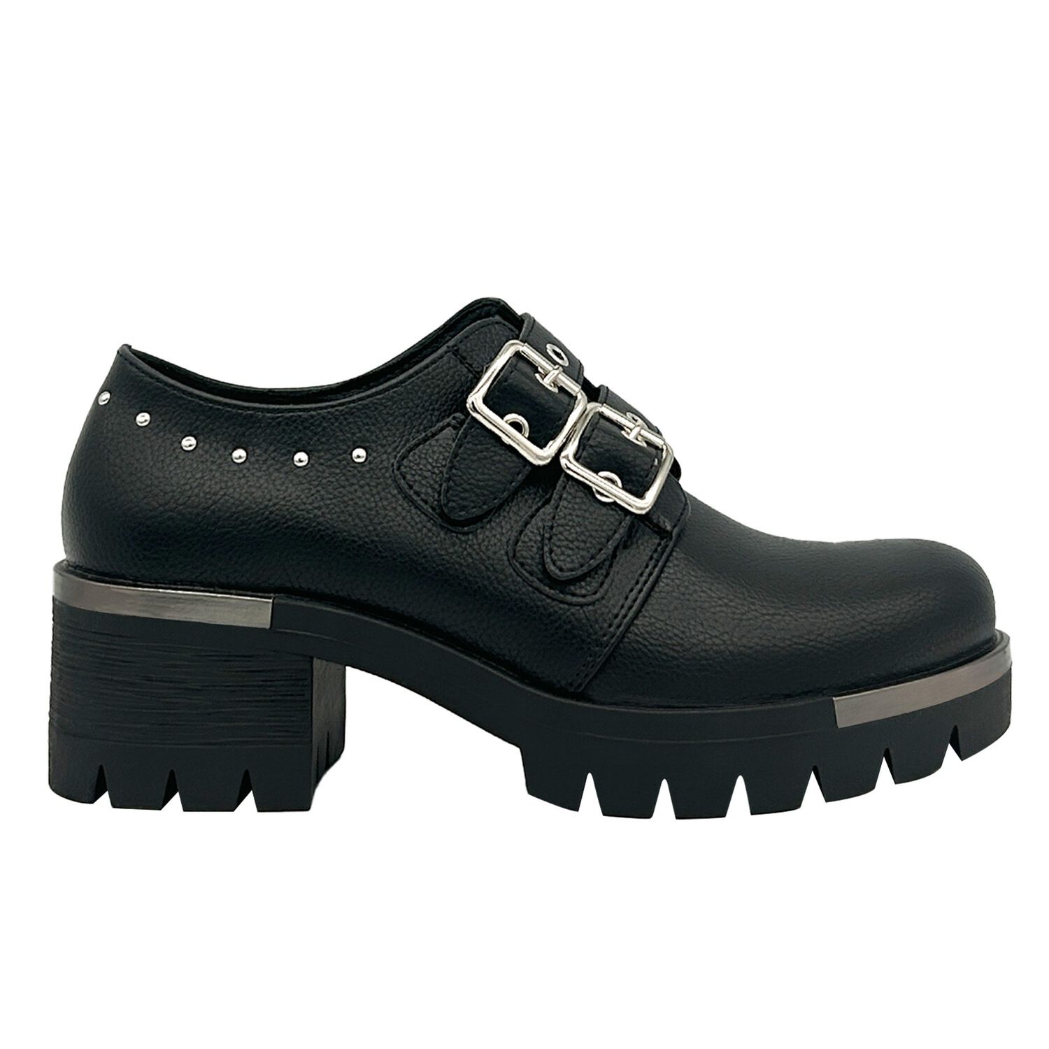 Botin Para Mujer Color Negro, Doble Correa, Bajo El Tobillo image number 3.0