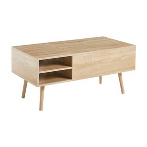 Mesa De Centro Elevable Maddie Color Natural