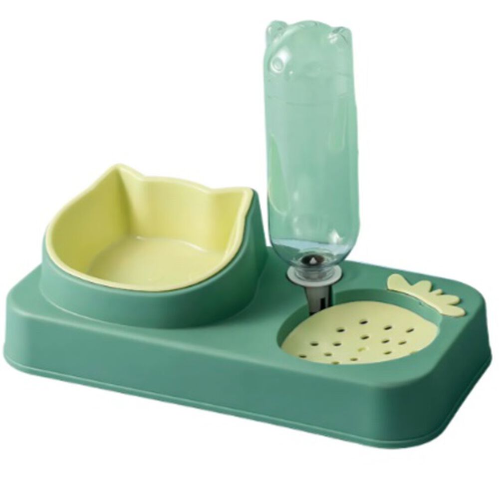 Bebedero Y Comedero Plato Doble Para Mascotas image number 0.0